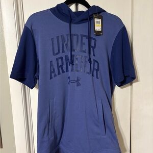 Under Armour Navy Blue Sweatshirt Hoodie Casual Athletic